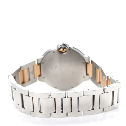 Cartier Stainless Steel 18K Pink Gold Pink Mother of Pearl 36mm Ballon Bleu De Cartier Automatic Watch 3 of 5
