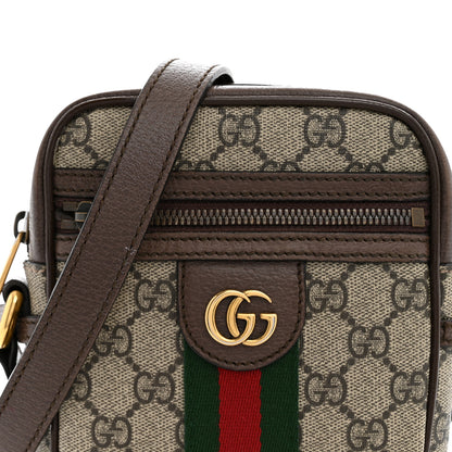 Gucci GG Supreme Monogram Web Mini Ophidia Messenger Brown 13 of 13