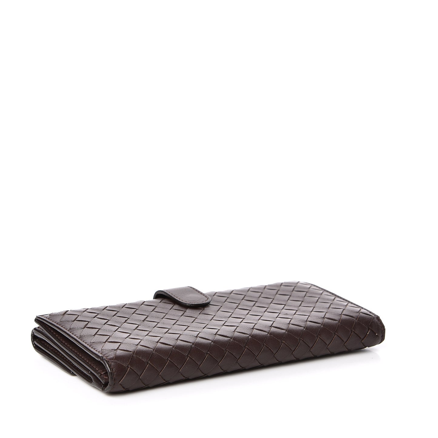 Nappa Intrecciato Continental Wallet Ebano