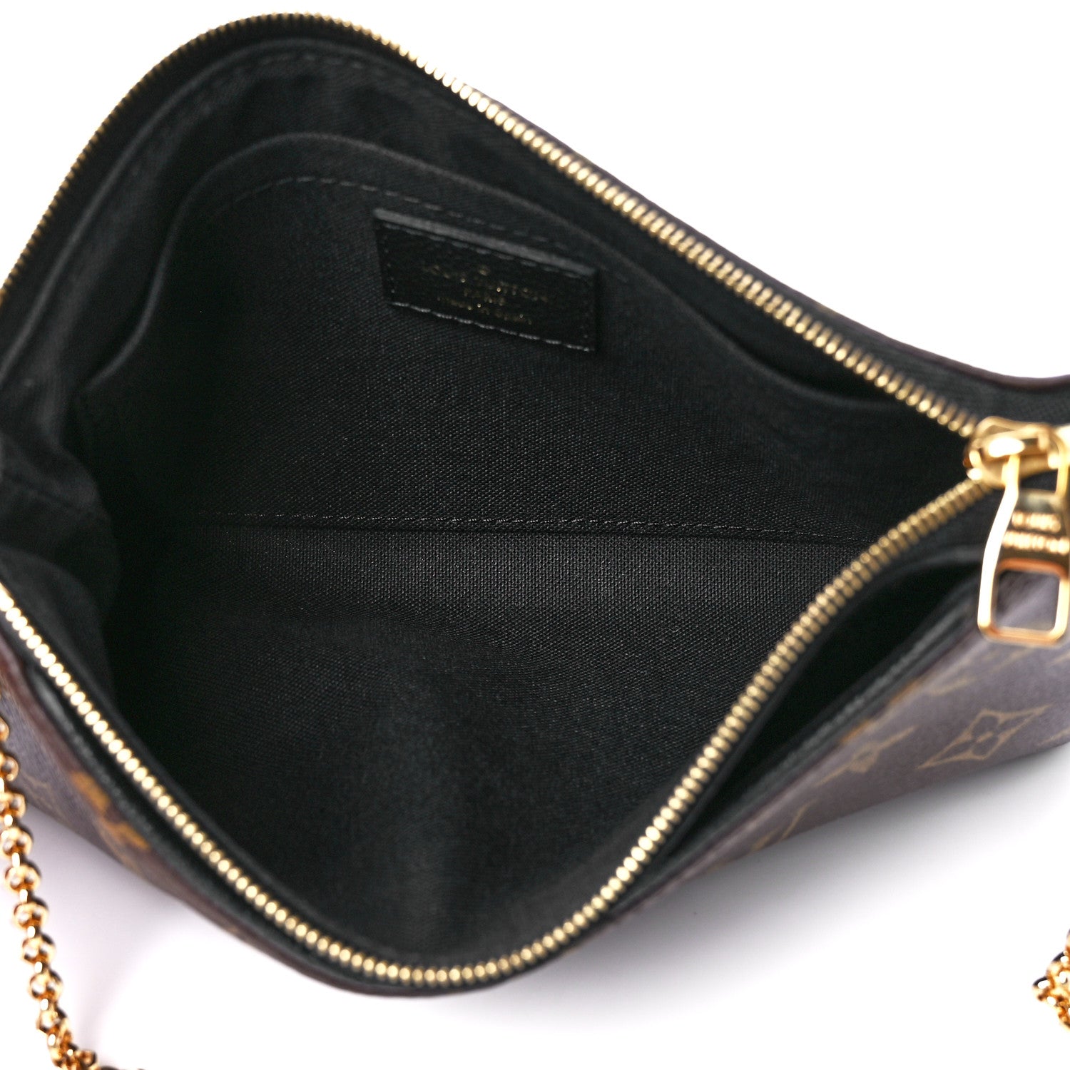 Louis Vuitton Monogram Pallas Clutch Black 5 of 13