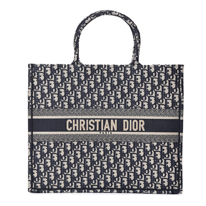Christian Dior Oblique Book Tote Blue Multicolor 1 of 10