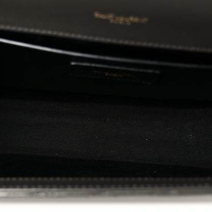 Saint Laurent Grain De Poudre Textured Mixed Matelasse Triquilt Medium Monogram Satchel Pebble 5 of 11