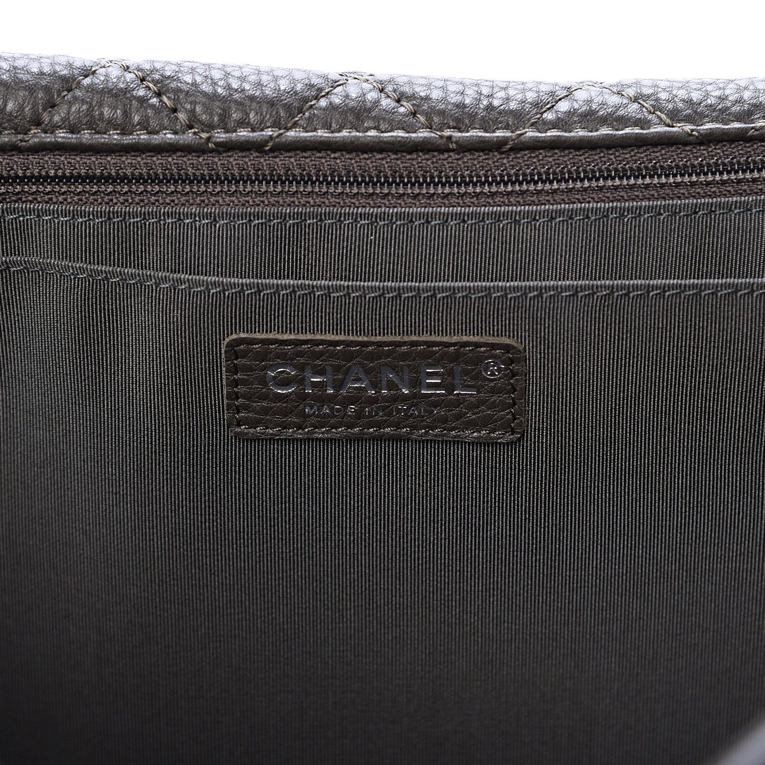 Chanel Calfskin Quilted Small XXL Travel Flap Bag Khaki 5 of 10
