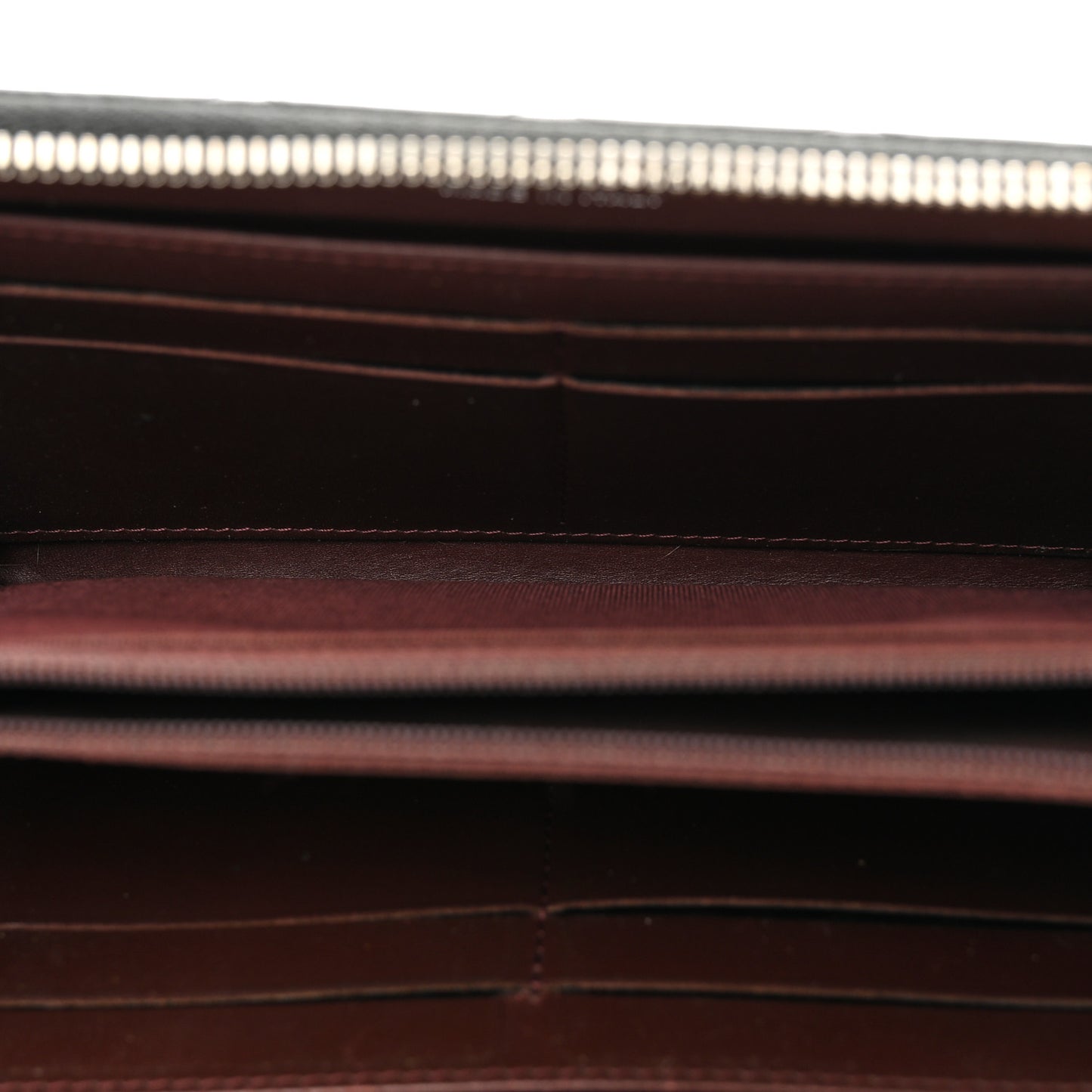 Caviar Quilted Large Gusset Zip Around Wallet Black