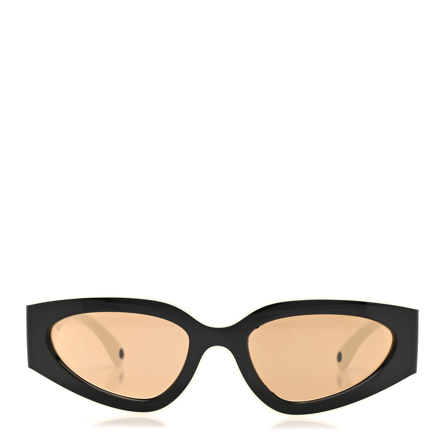 Chanel Acetate Cat Eye Sunglasses 6056 Black White 2 of 8