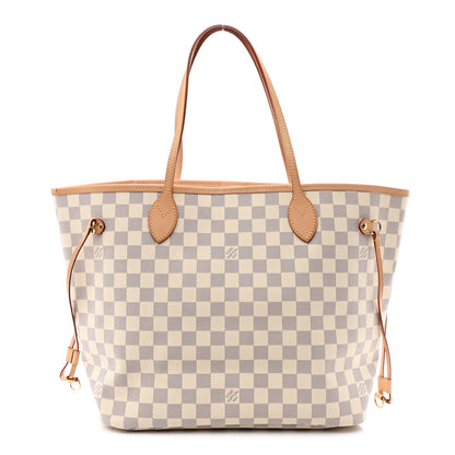 Louis Vuitton Damier Azur Neo Neverfull MM Rose Ballerine 1 of 10