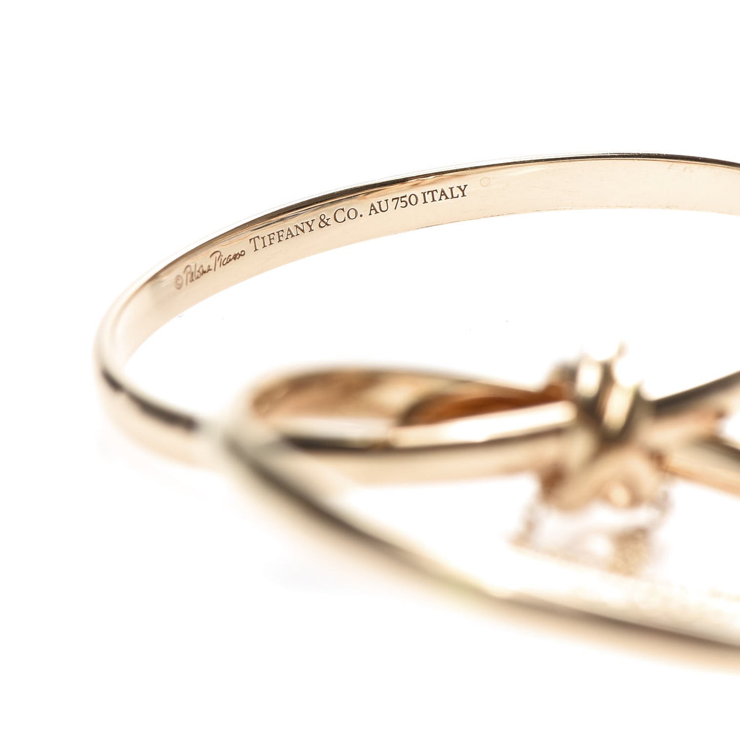 18K Rose Gold Large Paloma's Melody Circle Pendant Necklace