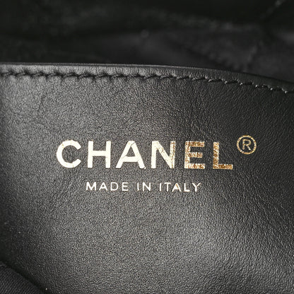 Chanel Shiny Crumpled Calfskin Quilted Pearl Mini Chanel 22 Black 6 of 9