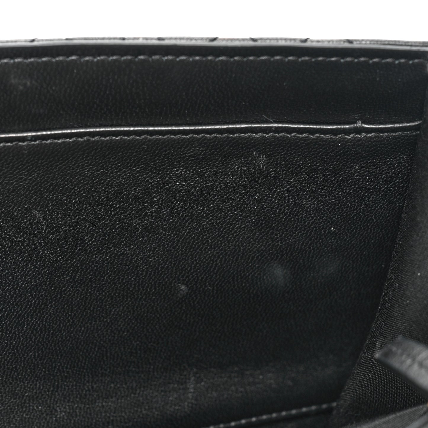 Lambskin Quilted Medusa Wallet on Chain Crossbody Black Gold