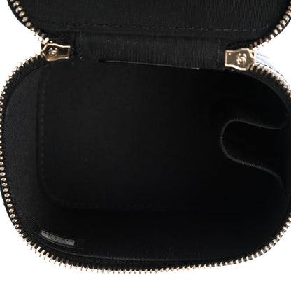 Chanel Lambskin Quilted Top Handle Mini Vanity Case With Chain Black 4 of 4