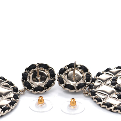 Chanel Lambskin Pearl Metal Quilted CC Earrings Gold 3 of 4
