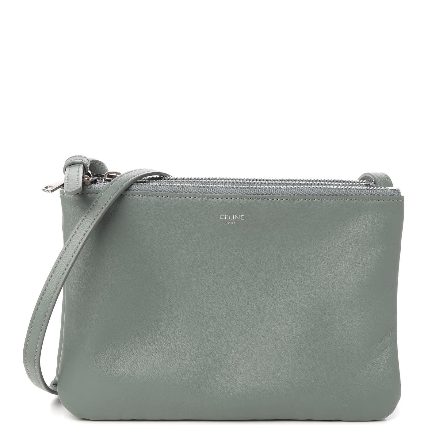 Lambskin Small Trio Crossbody Bag Celadon
