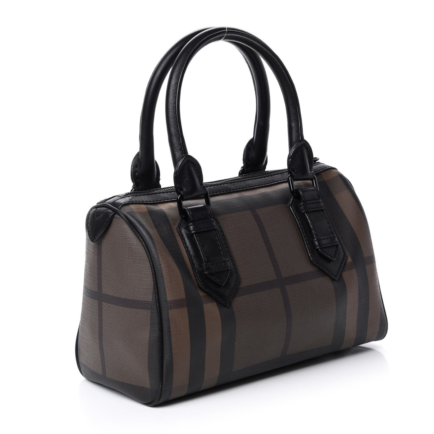 Smoked Check Small Chester Bowling Bag Brown