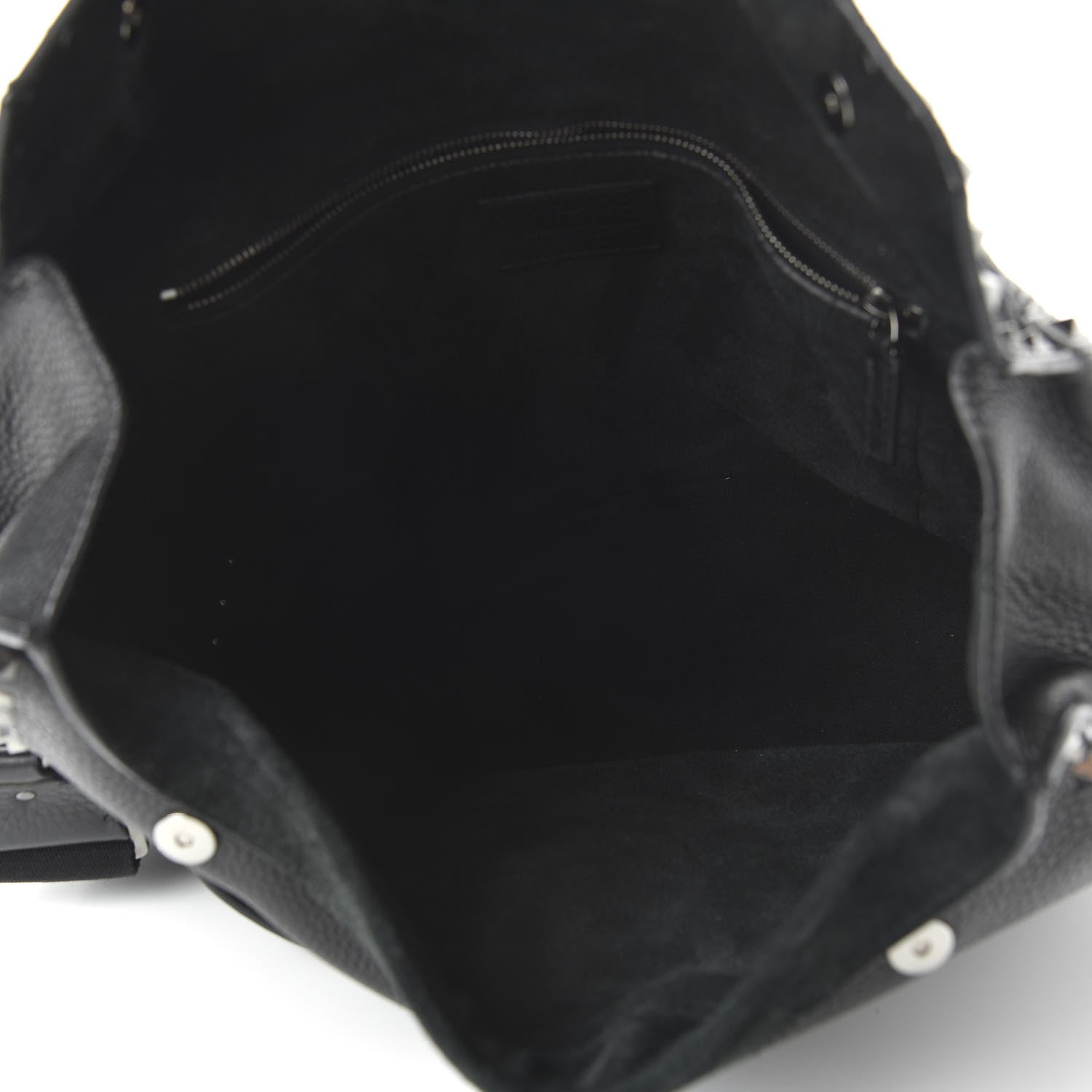 Valentino Garavani Pebbled Calfskin Rockstud Messenger Black 5 of 9