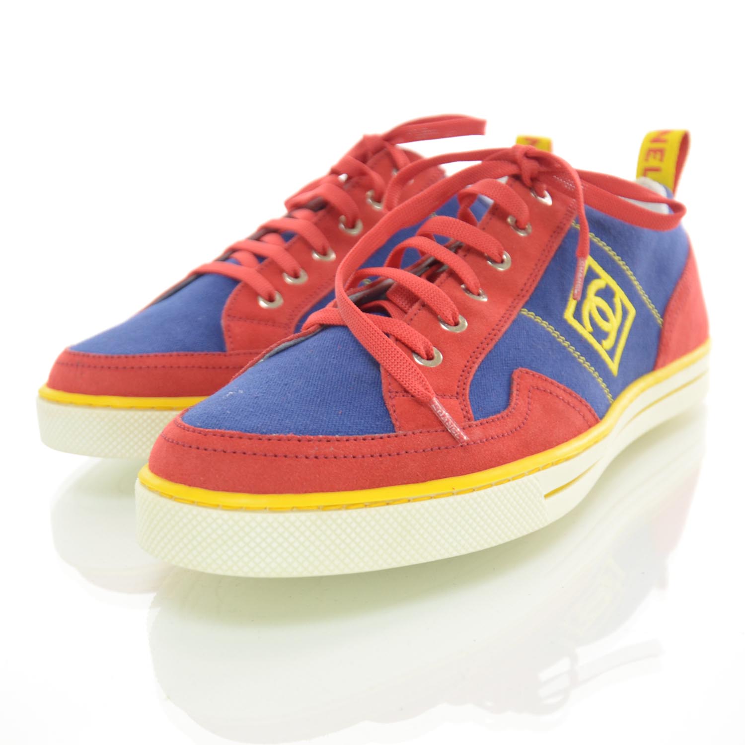 Chanel Mens Canvas Tennis Sneakers 44 2 of 6