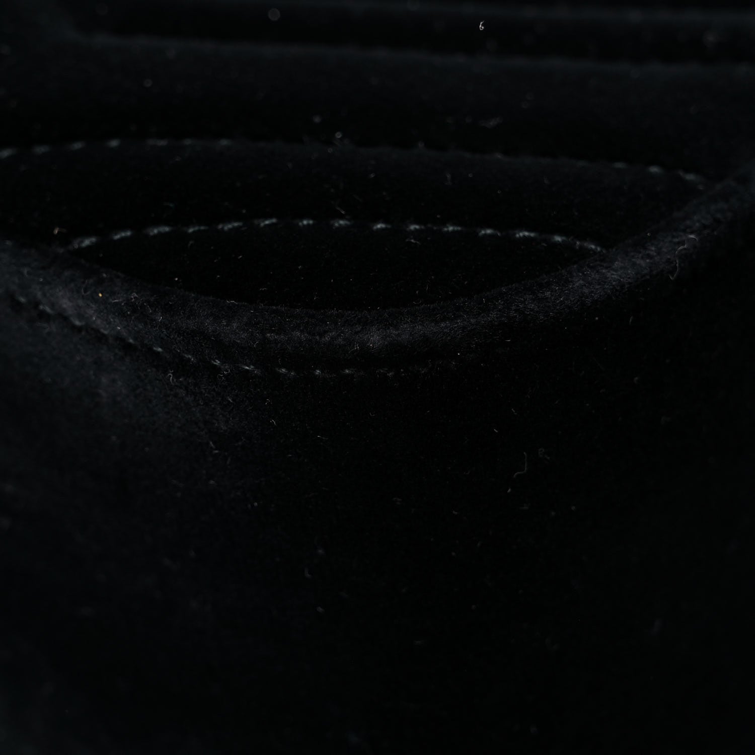 Gucci Velvet Matelasse Small GG Marmont Chain Shoulder Bag Black 12 of 15