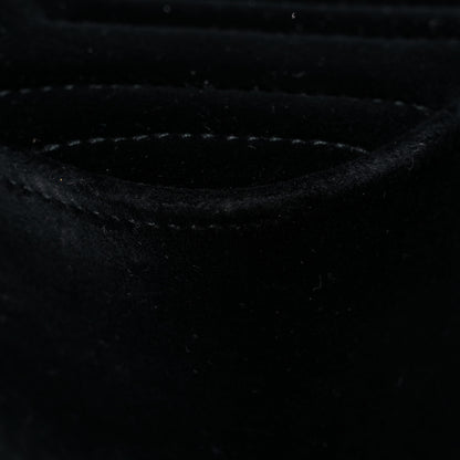 Gucci Velvet Matelasse Small GG Marmont Chain Shoulder Bag Black 12 of 15