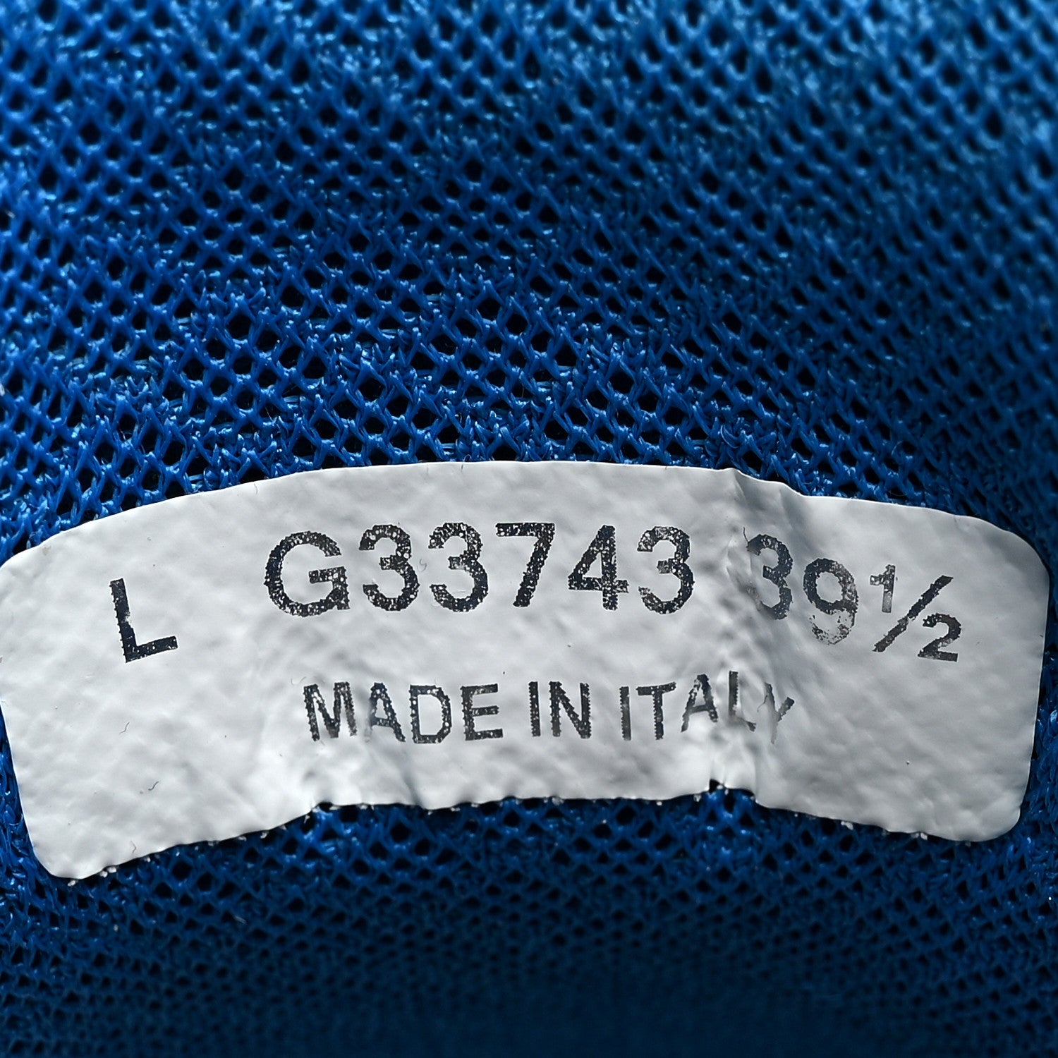 Chanel Calfskin Fabric Sneakers 39.5 White Silver Fluo Blue 9 of 10