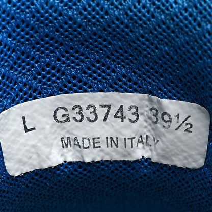 Chanel Calfskin Fabric Sneakers 39.5 White Silver Fluo Blue 9 of 10