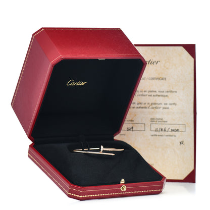 Cartier 18K Pink Gold Diamond Small Juste Un Clou Bracelet 17 5 of 5