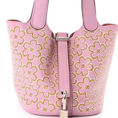 Hermes Swift Micro Lucky Daisy Picotin Lock Mauve Sylvestre 9 of 12