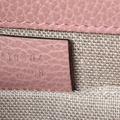 Gucci Dollar Calfskin Small Interlocking G Shoulder Bag Soft Pink 9 of 9