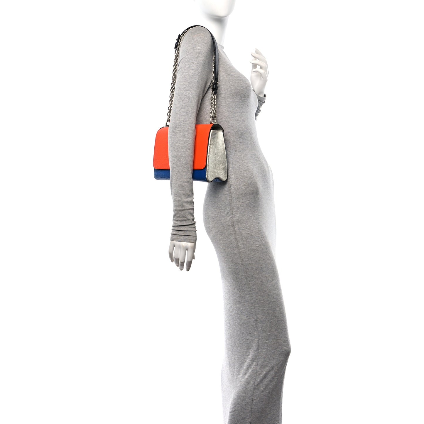 Epi Twist Shoulder Bag MM Marine Orange