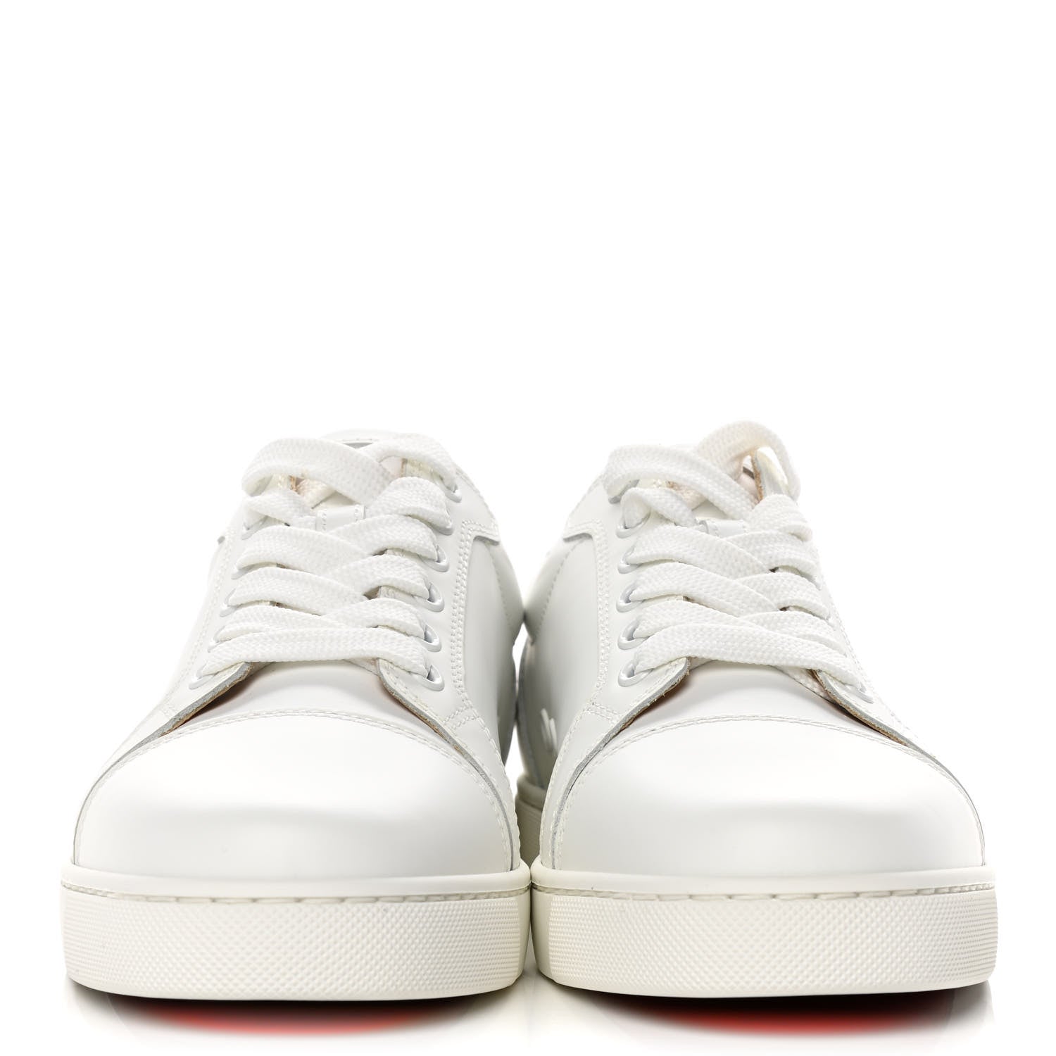 Christian Louboutin Calfskin Vieira Flat Sneakers 37.5 White 2 of 9