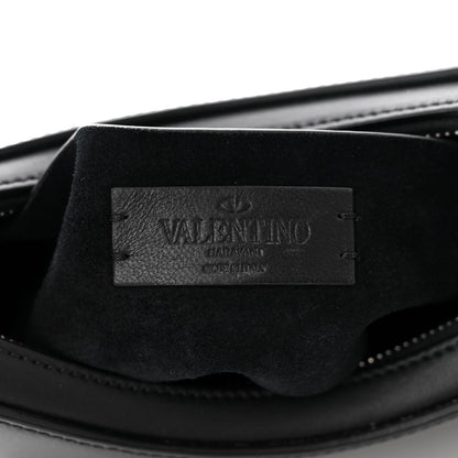 Valentino Garavani Calfskin VLTN Print Shoulder Bag Black 6 of 9