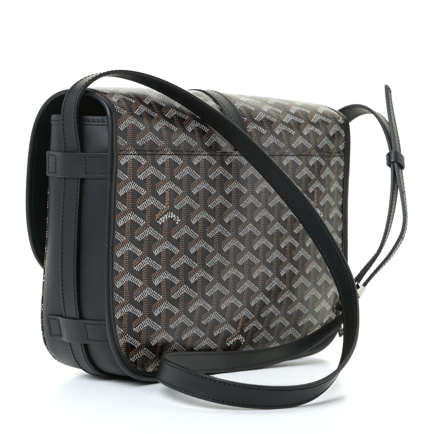 Goyardine Belvedere II MM Messenger Bag Black