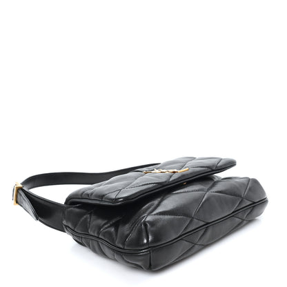Saint Laurent Lambskin Quilted Le 57 Diamond Shoulder Bag Black 4 of 10