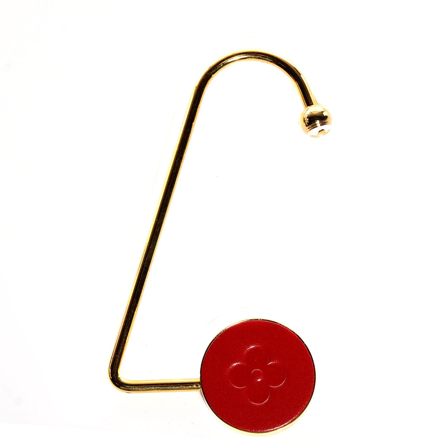 Fleur Purse Hook Red Gold