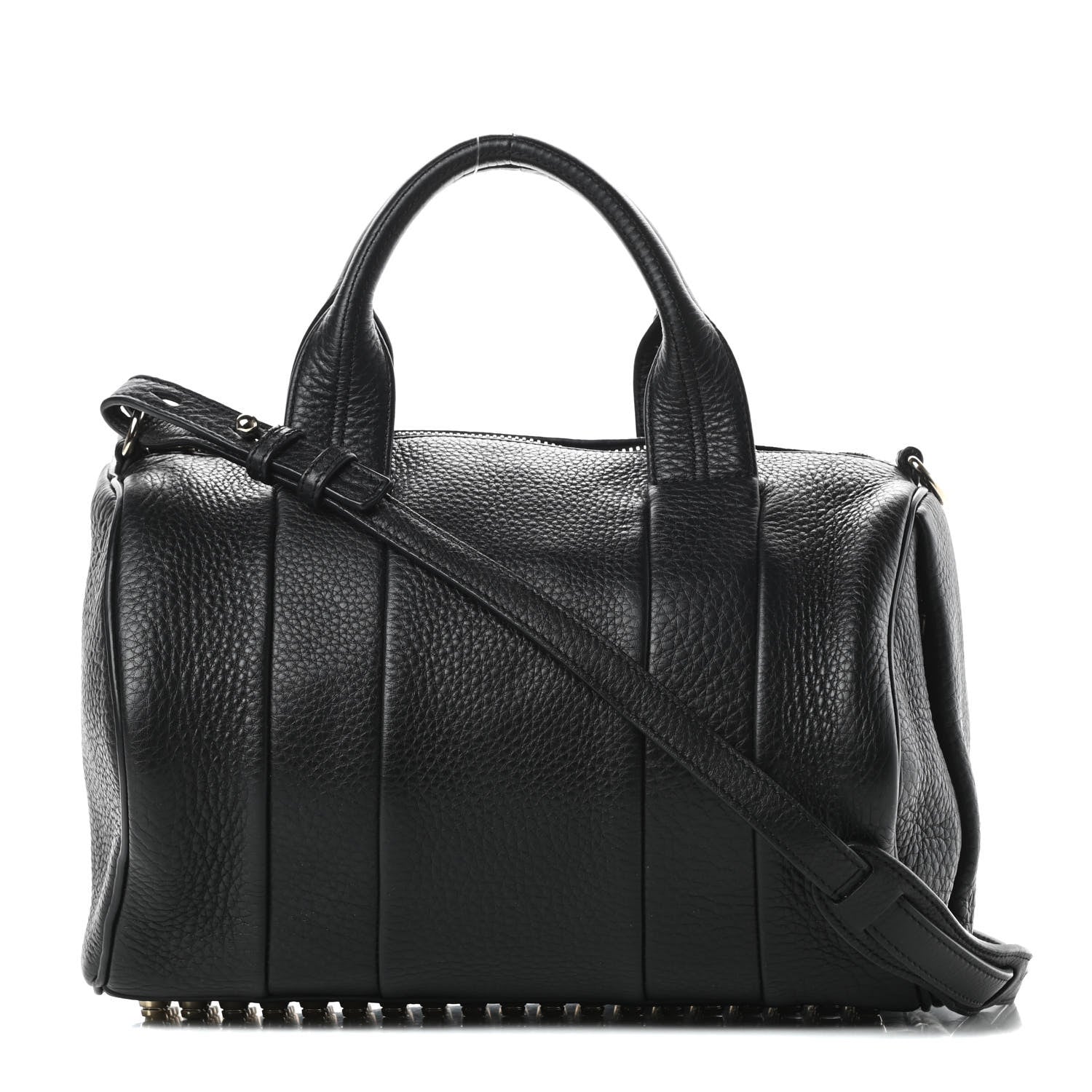 Alexander Wang Pebbled Lambskin Rocco Black Pale Gold Hardware 1 of 9