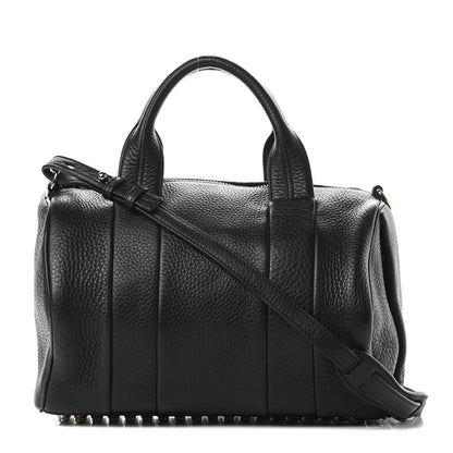Alexander Wang Pebbled Lambskin Rocco Black Pale Gold Hardware 1 of 9