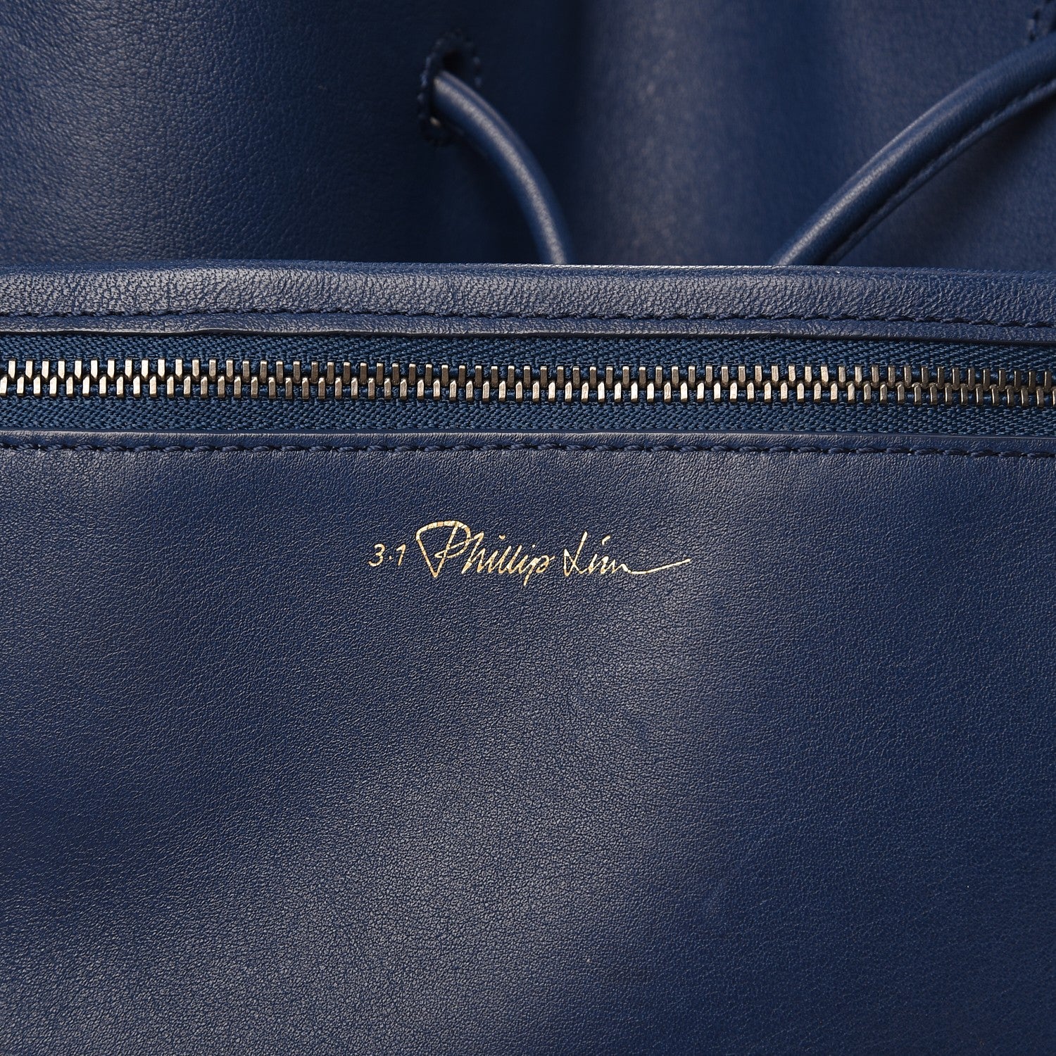 3.1 Phillip Lim 3.1 Smooth Calfskin Large Soleil Bucket Bag Midnight Blue 7 of 12