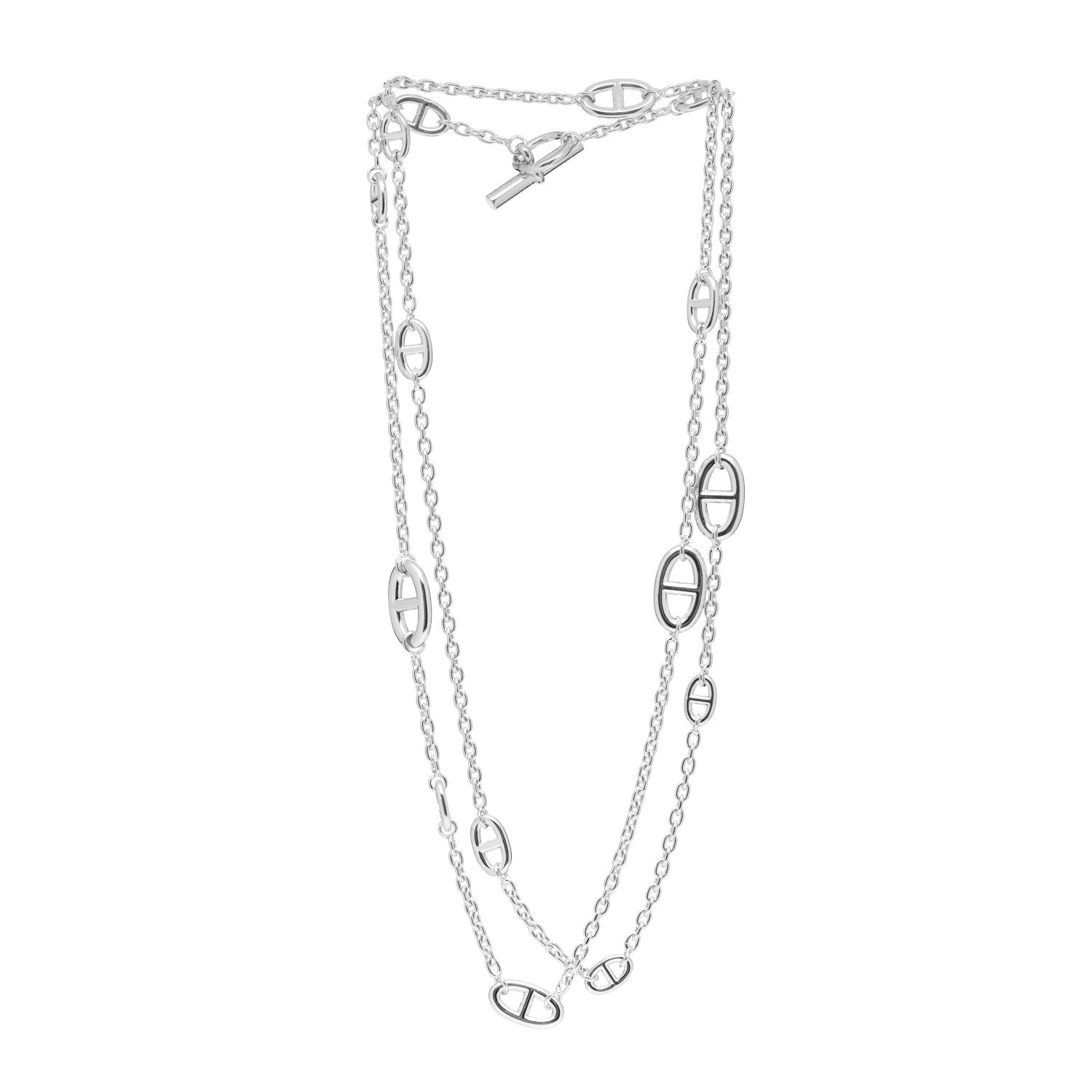 Hermes Sterling Silver Farandole Necklace 120 3 of 4