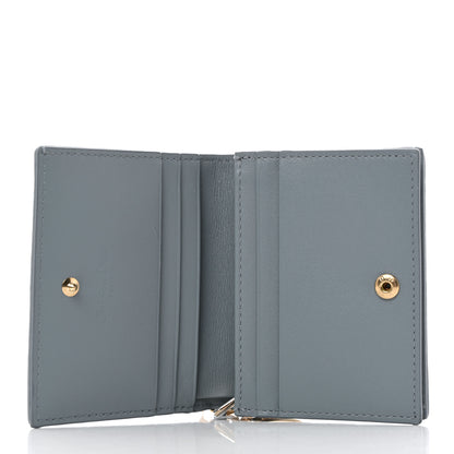 Christian Dior Lambskin Cannage Mini Lady Dior Wallet Cloud Blue 10 of 14