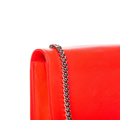 Saint Laurent Smooth Calfskin Monogram Small Kate Satchel Neon Orange 14 of 15