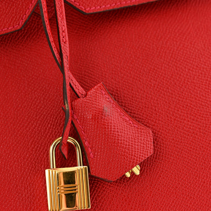 Hermes Epsom Birkin 35 Rouge Casaque 11 of 13