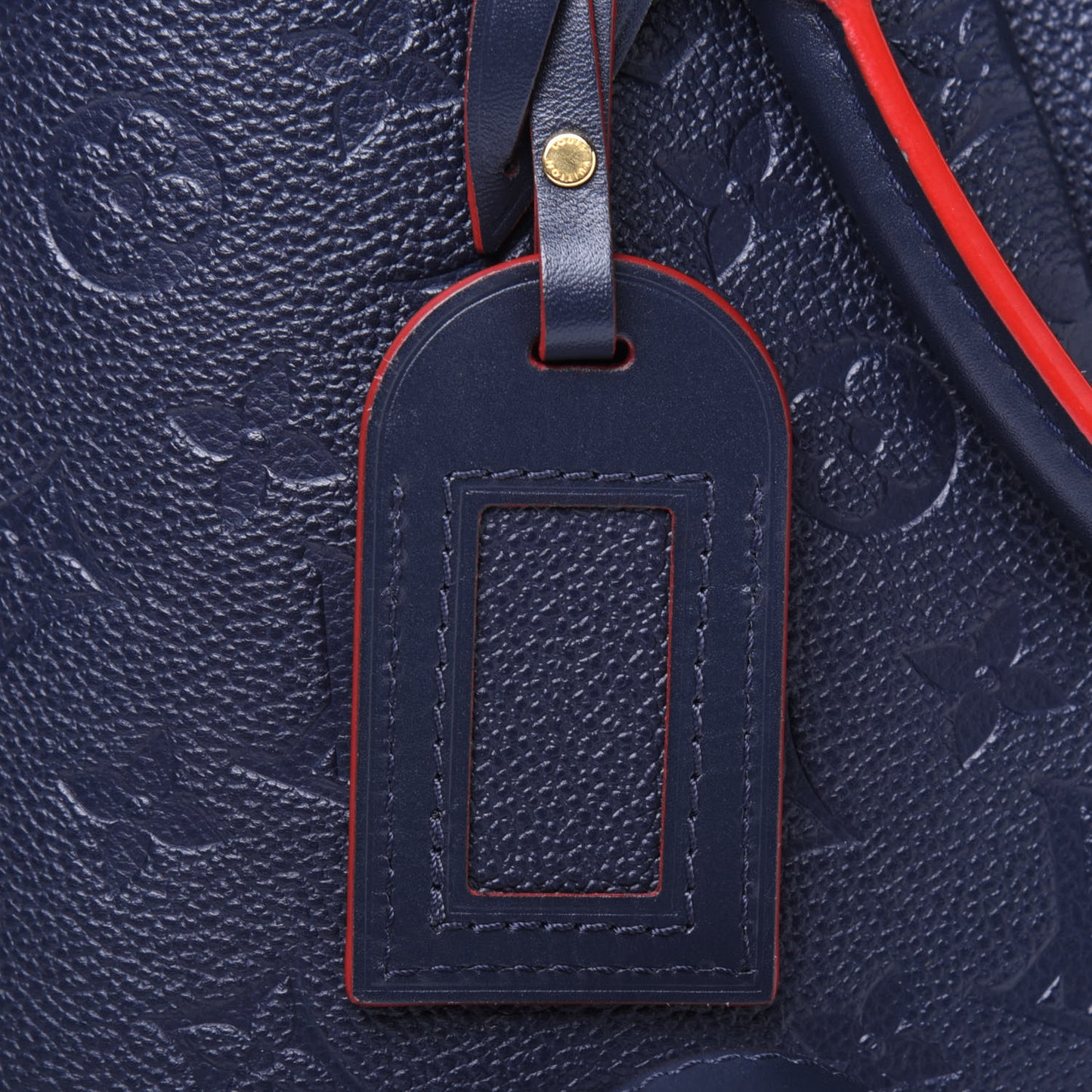 Empreinte V Tote MM Marine Rouge