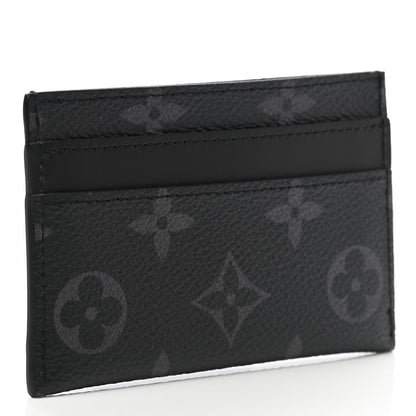 Louis Vuitton Monogram Eclipse Porte-Cartes Double Card Holder 2 of 6