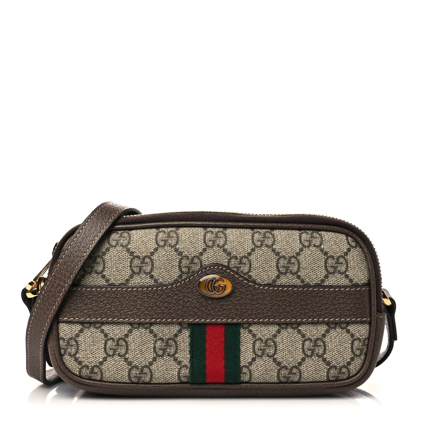 GG Supreme Monogram Web Mini Ophidia GG Bag Brown
