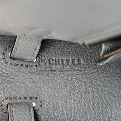 Hermes Epsom Kelly Sellier 25 Bleu Glacier 7 of 11