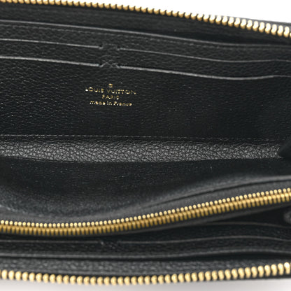 Louis Vuitton Empreinte Monogram Giant Clemence Wallet Black Beige 8 of 17