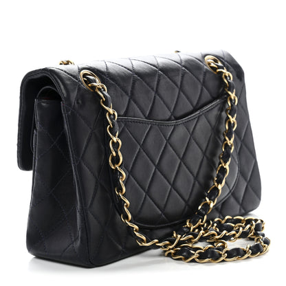 Chanel Lambskin Quilted Small Double Flap Navy 3 of 14