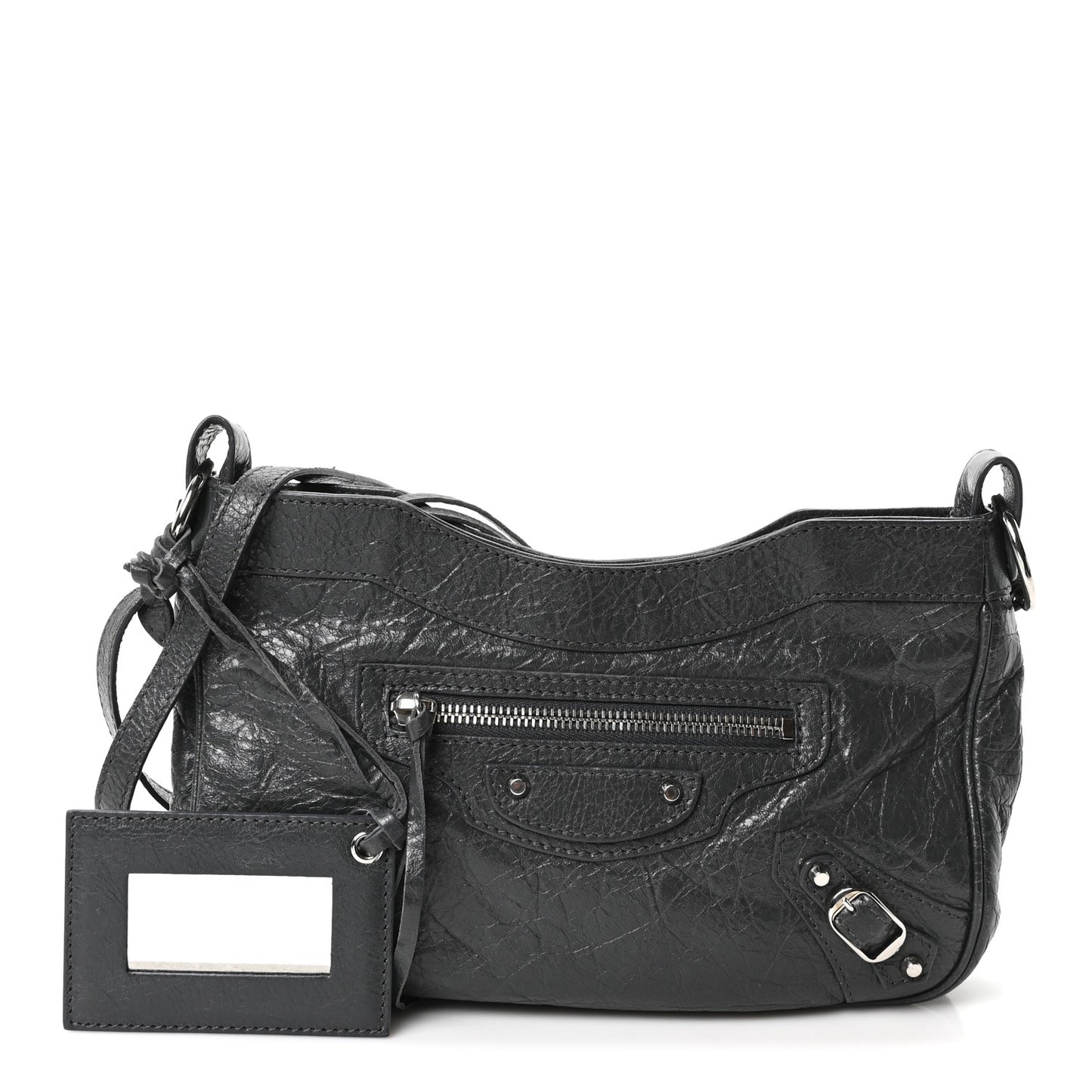 Agneau Classic Silver Hardware Hip Anthracite