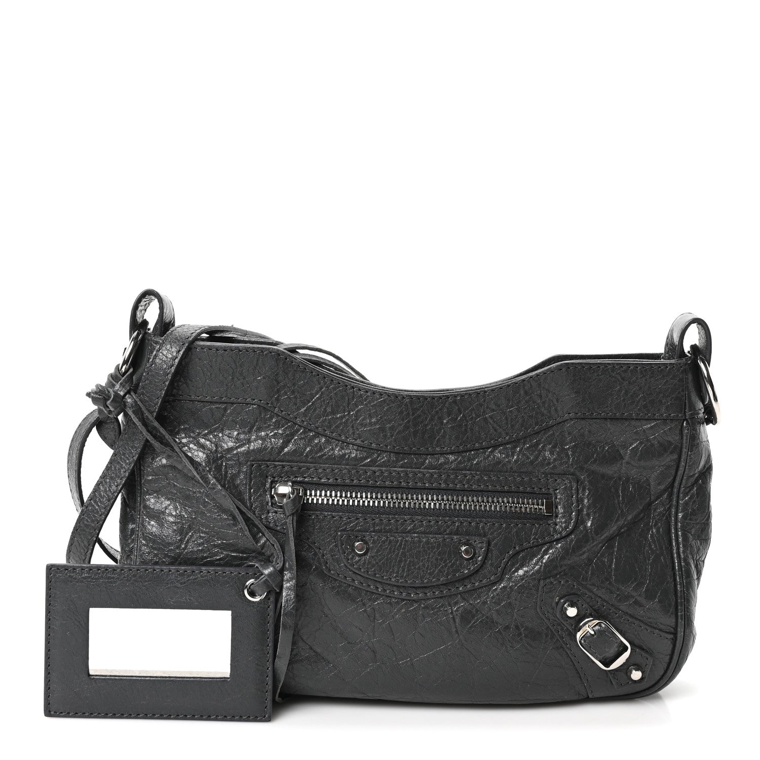 Balenciaga Agneau Classic Silver Hardware Hip Anthracite 3 of 11