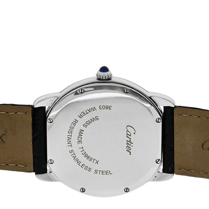 Cartier Stainless Steel Alligator 36mm Ronde Solo Quartz Watch 4 of 4