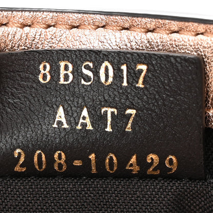 Fendi Vitello Laminato FF 1974 Embossed Mini Baguette Rame 7 of 14