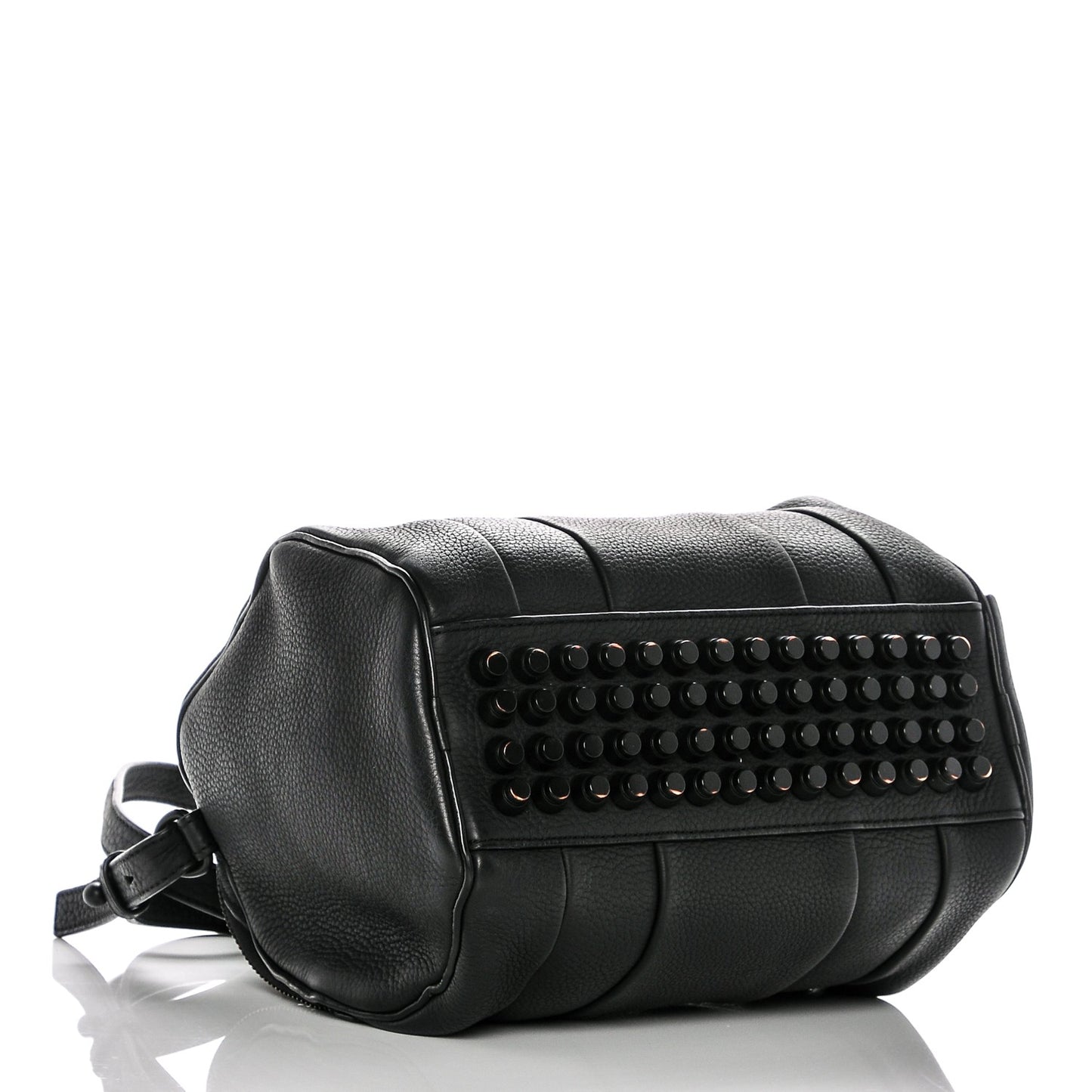 Pebbled Lambskin Rockie Black Matte Black Hardware